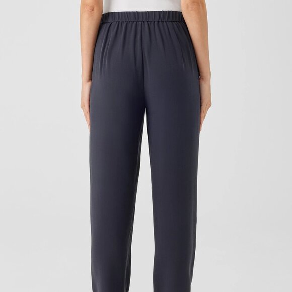 🌸Eileen Fisher 100% Silk Gray Pants, Size XL - Picture 3 of 14